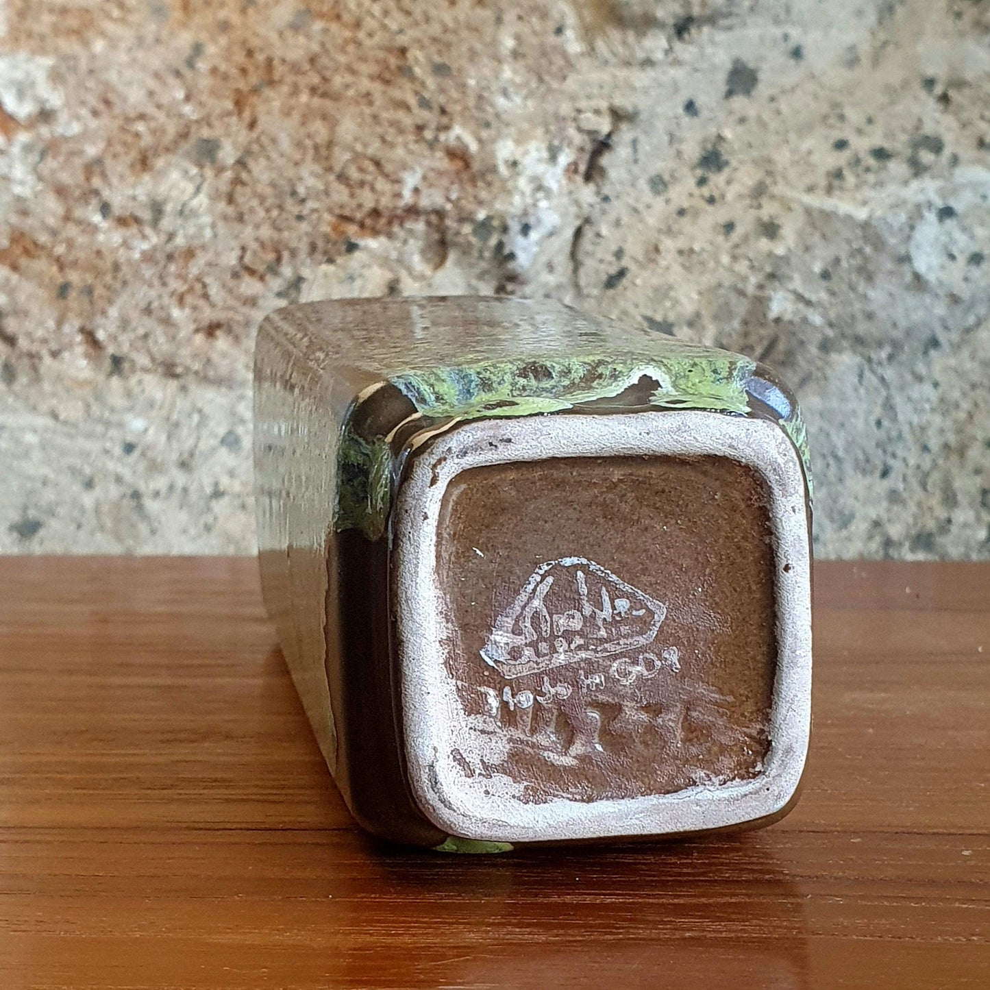 Vintage Strehla GDR Ceramic Fat Lava Vase from the 50's - Rare Find with Original Signature!