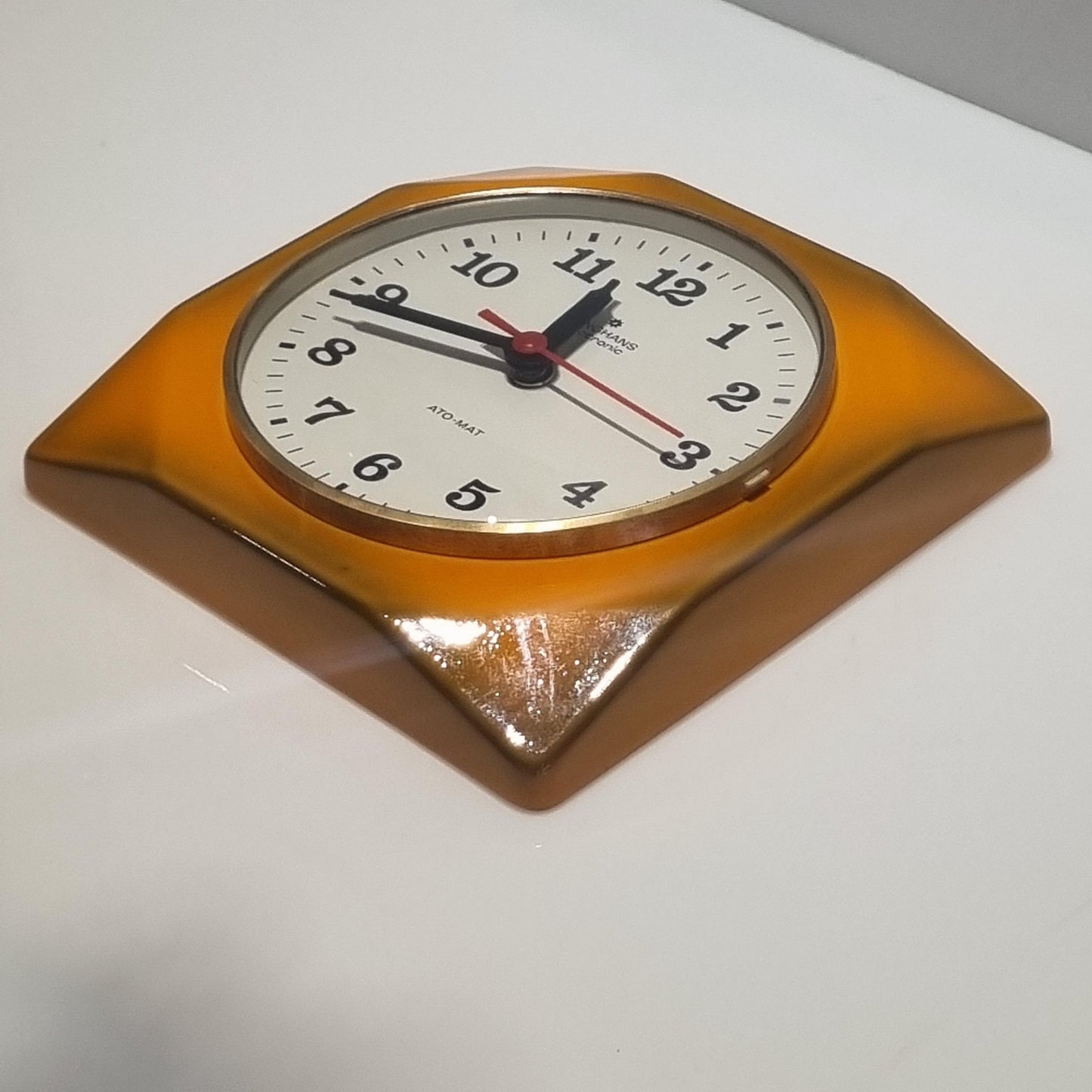 Vintage Junghans Mid-Century Wall Clock – Restored Ceramic, Quartz Movement