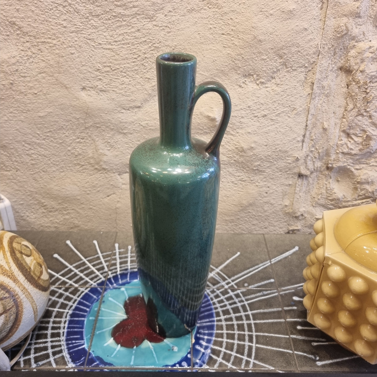 🏺 כד וינטג' אירופאי מרהיב – Mid-Century Studio Pottery 🏺