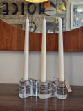 🕯️ פמוט זכוכית וינטג' נדיר – Aslak מבית Iittala (פינלנד, שנות ה-70)