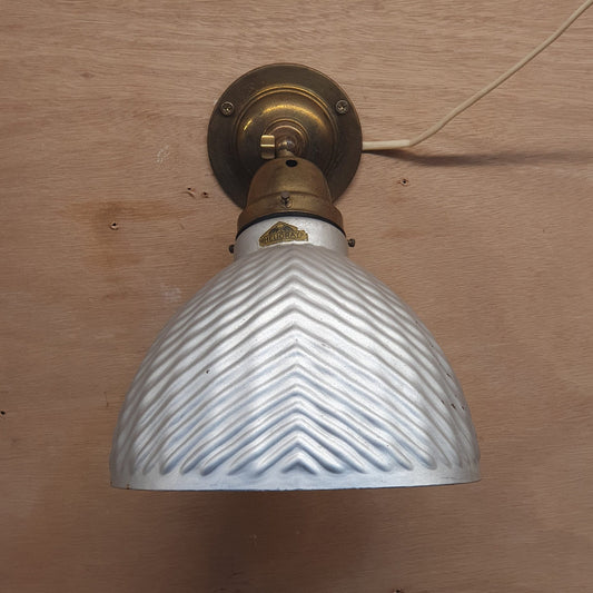 Rare 1930s English Wall Light by Helioray with Original Label - Restored