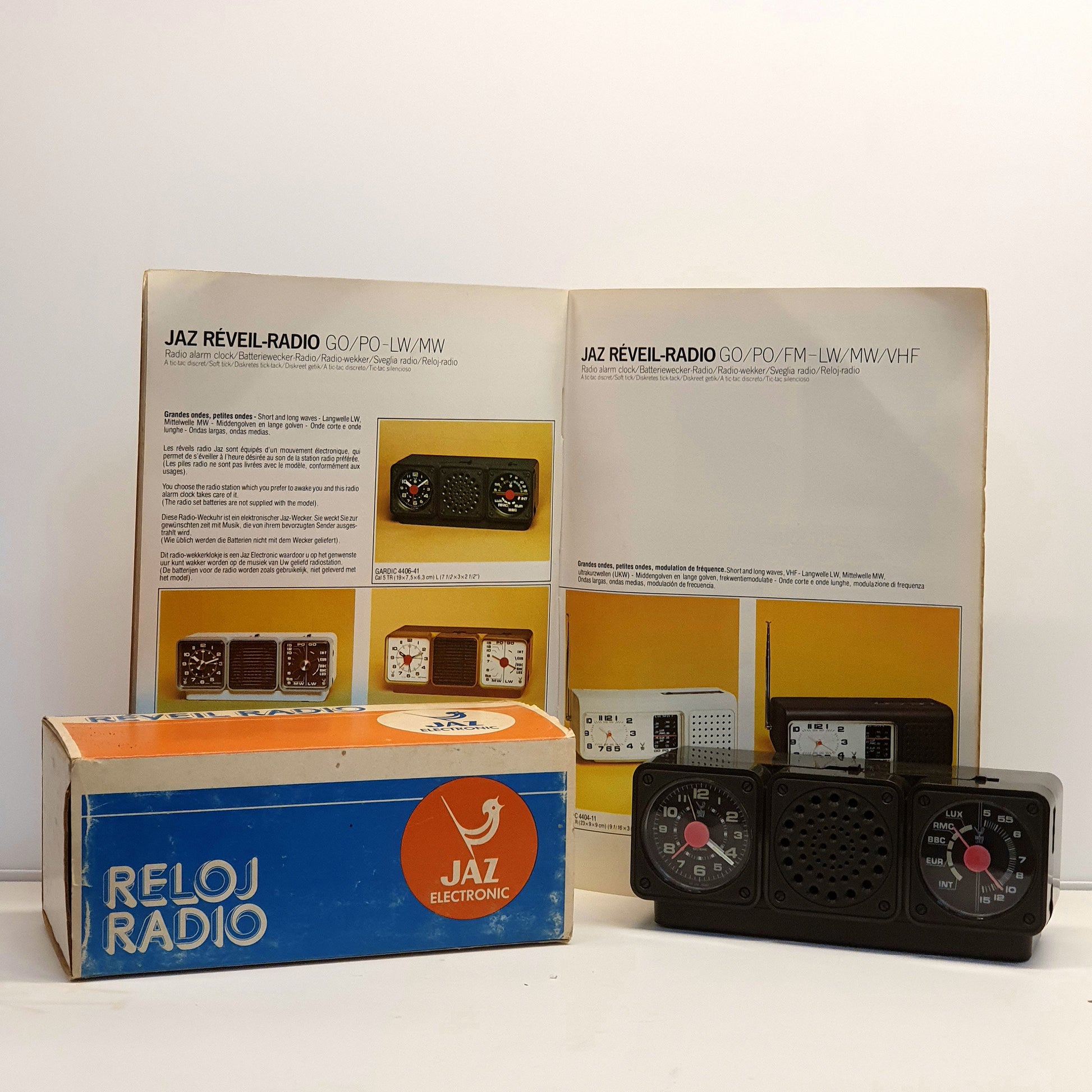 Radio JAZ radio alarm clock Gardic 1977 - 1979 France unique vintage collection