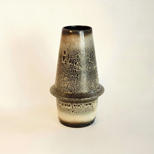 Rare Mid Century Modern Ceramic Israeli Vase, Fat Lava Design, Signed by Palceramic - 60's Vintage Decor