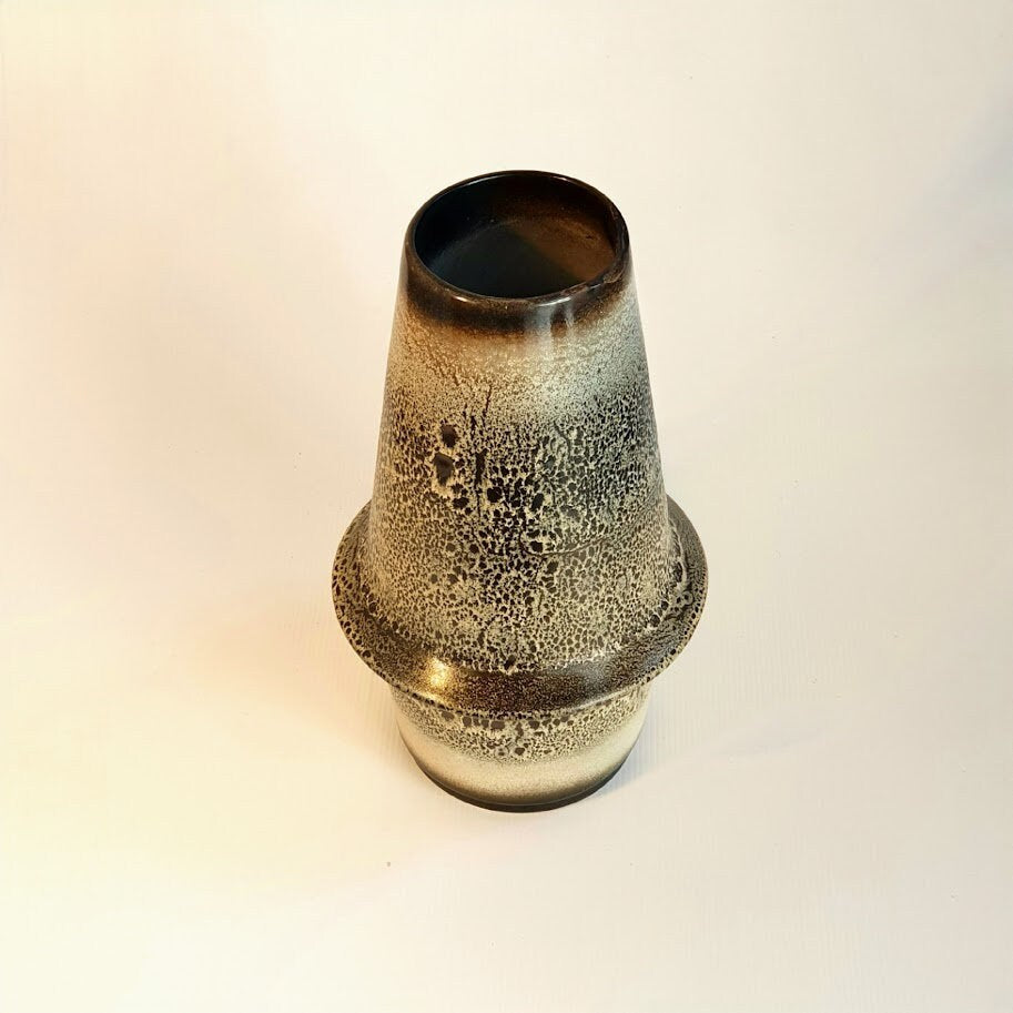 Rare Mid Century Modern Ceramic Israeli Vase, Fat Lava Design, Signed by Palceramic - 60's Vintage Decor