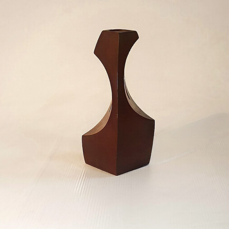 Beautiful Solid Wood Art Sculpture from the 1970s - Signed by Danish Artist