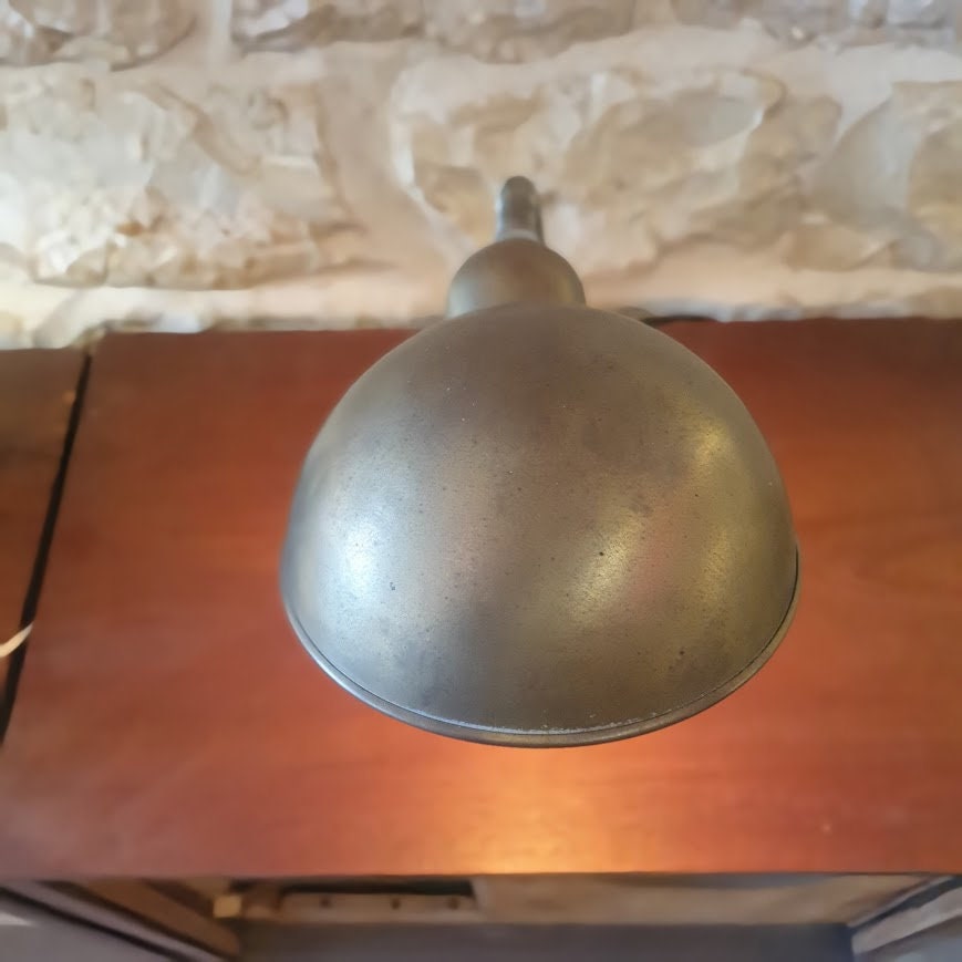 One of a Kind Eco-Friendly Desk Lamp - Restored with Upcycled Metal, Artisan Design