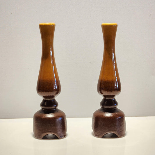 Ceramic Candle Holders - Israeli Ceramics Company - Beit Hayotzer Signed. Mid Century Modern Home decor