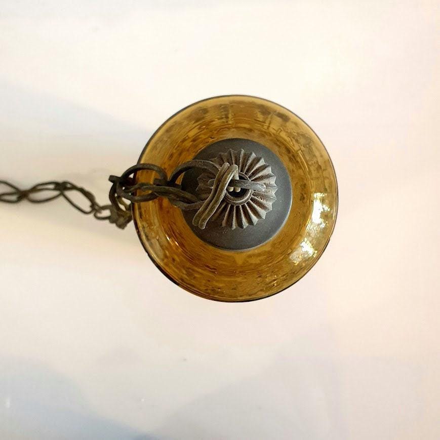 Transparent Yellow Glass Pendant Light - Vintage 70&#39;s Design by Helena Tynell - Flygsfors