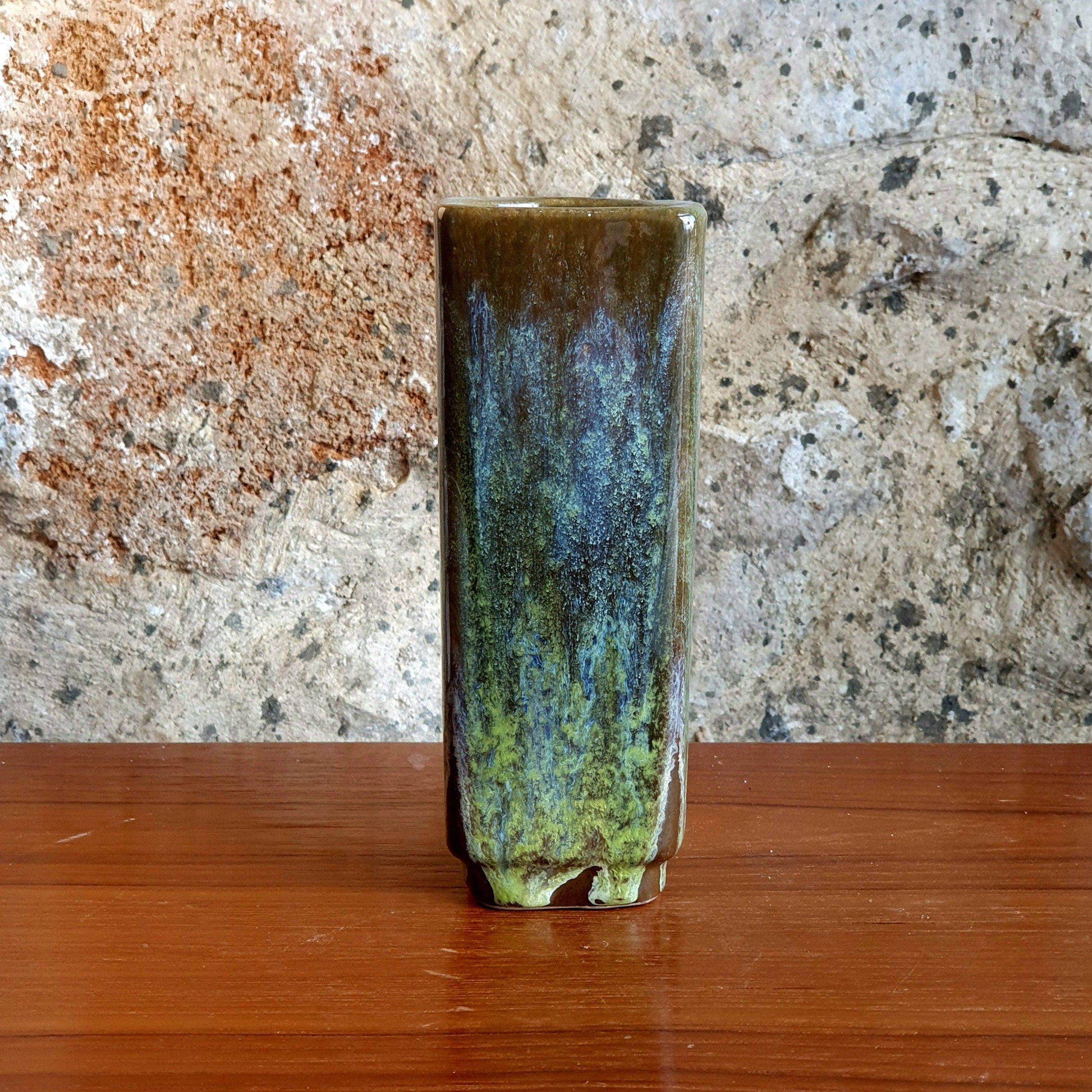 Vintage Strehla GDR Ceramic Fat Lava Vase from the 50&#39;s - Rare Find with Original Signature!