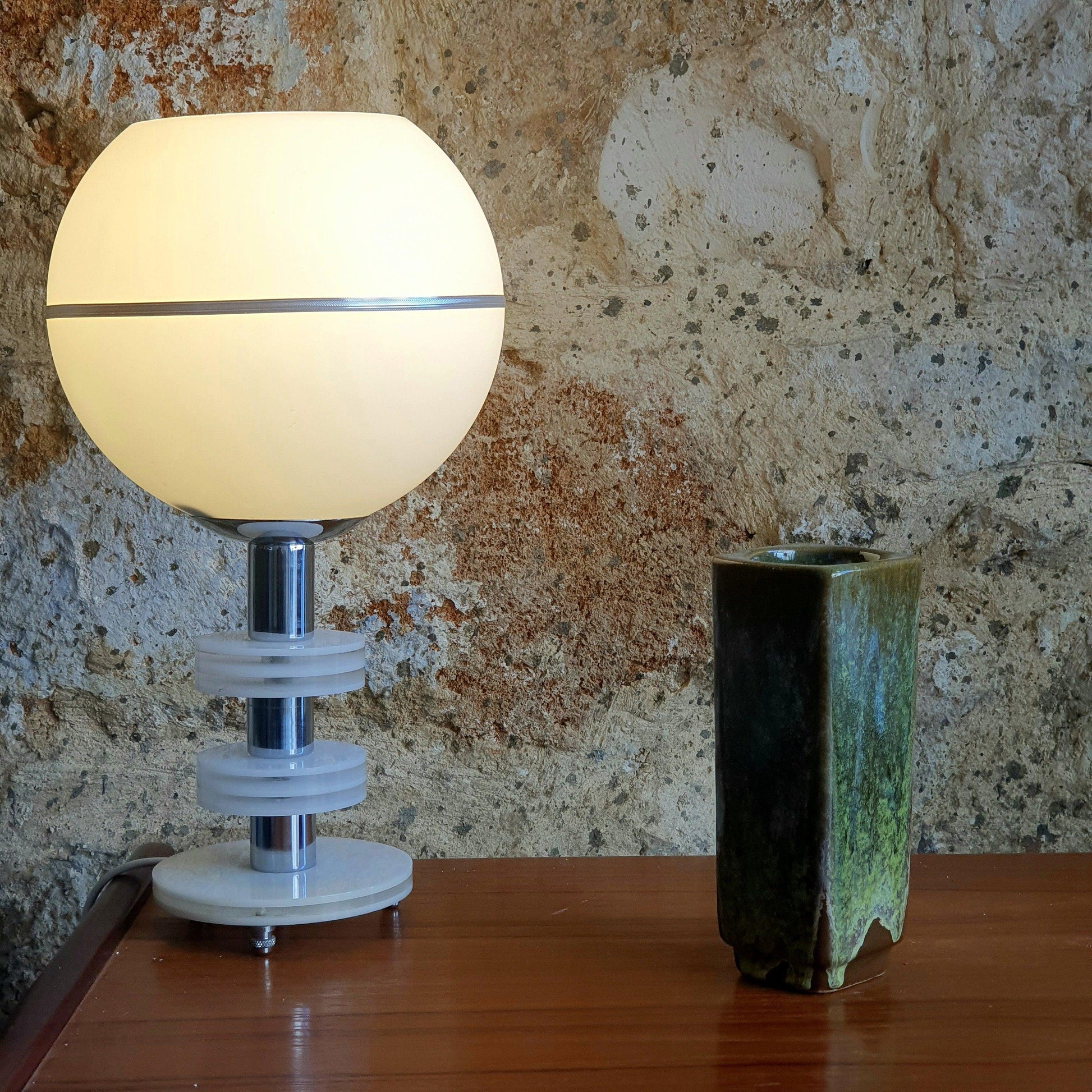 Vintage Strehla GDR Ceramic Fat Lava Vase from the 50&#39;s - Rare Find with Original Signature!