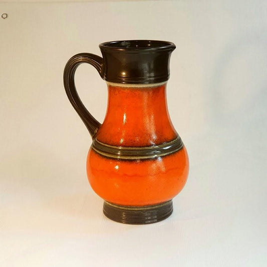 Vintage West German Übelacker Ceramic Vase 1796/50 Fat Lava Design, 60&#39;s Peace Decor, Perfect Condition