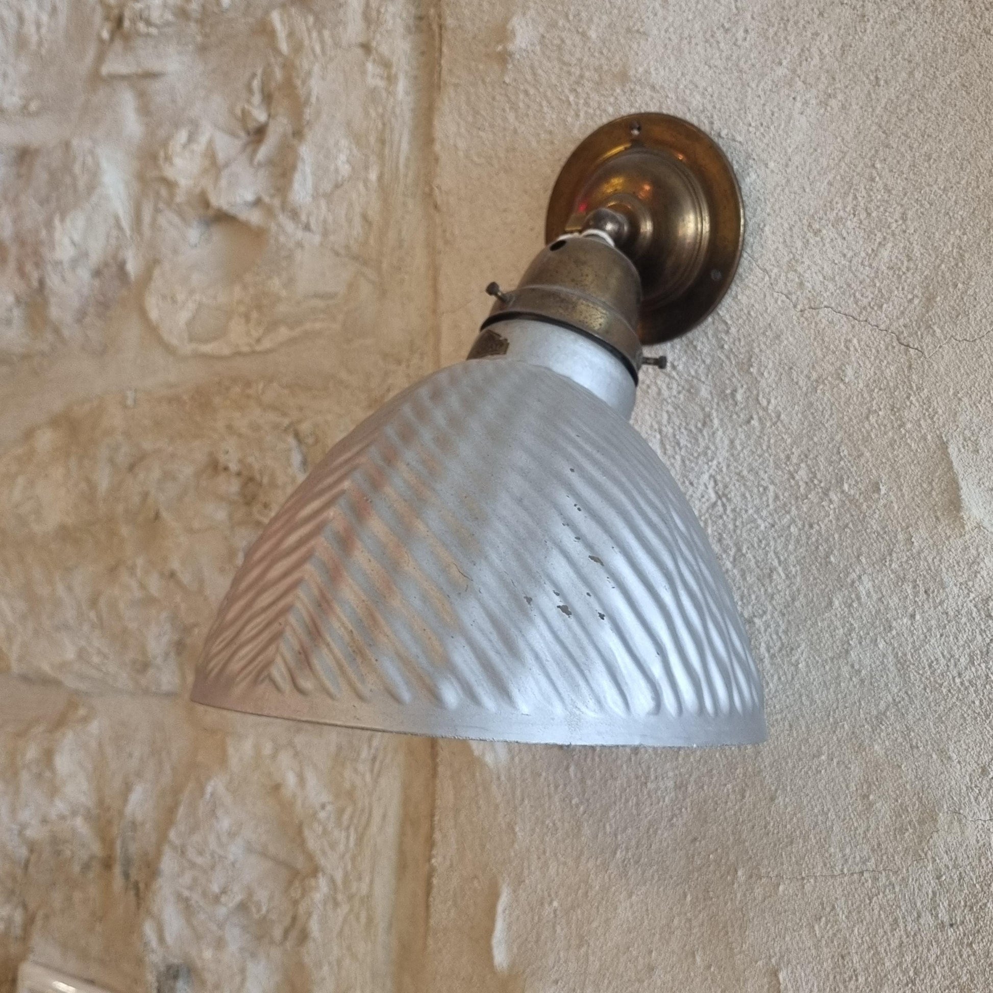 Rare 1930s English Wall Light by Helioray with Original Label - Restored