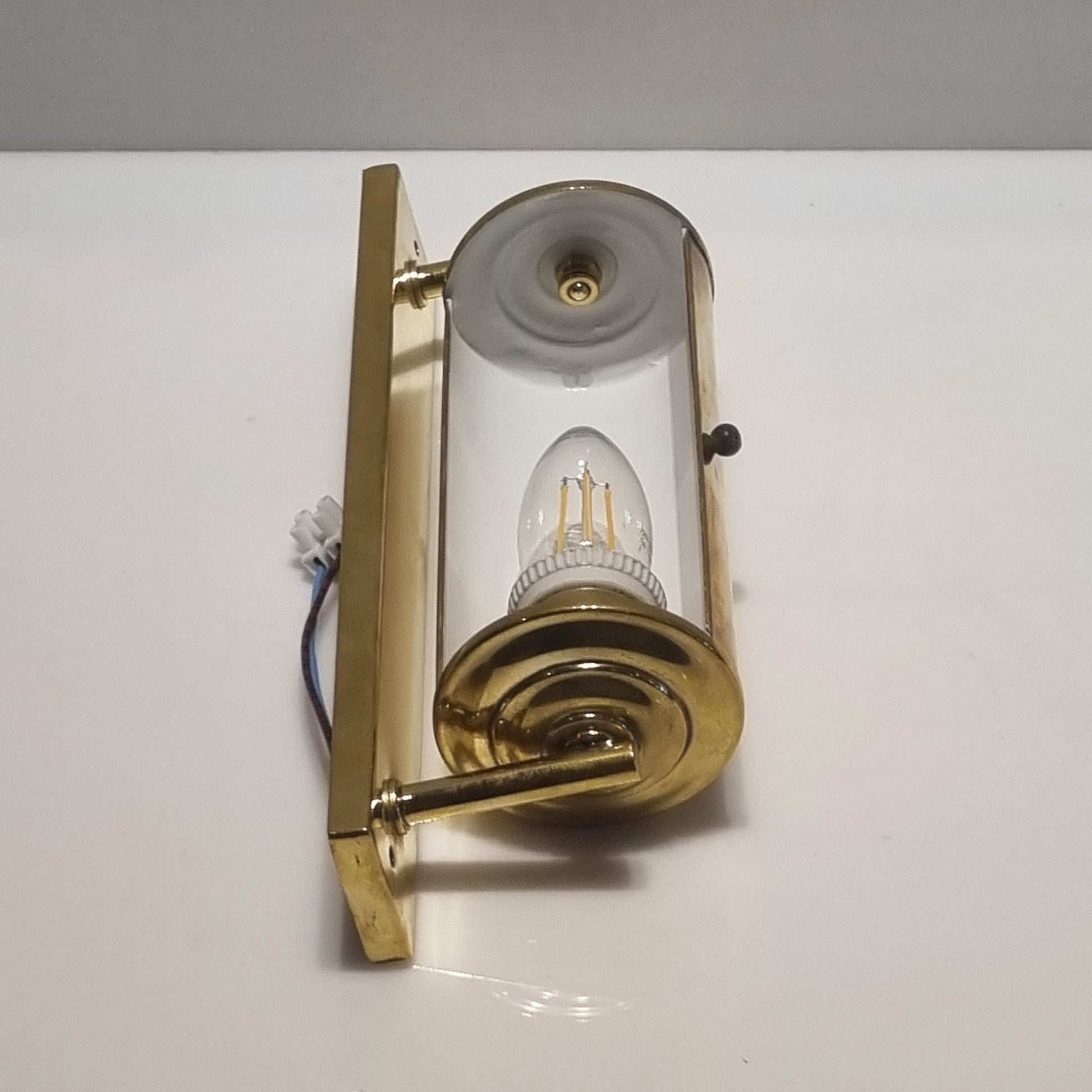 Vintage Brass Wall Picture Lamp, Fully Restored Lamp, Antique Brass Light, Wall Sconce, Vintage Home Decor