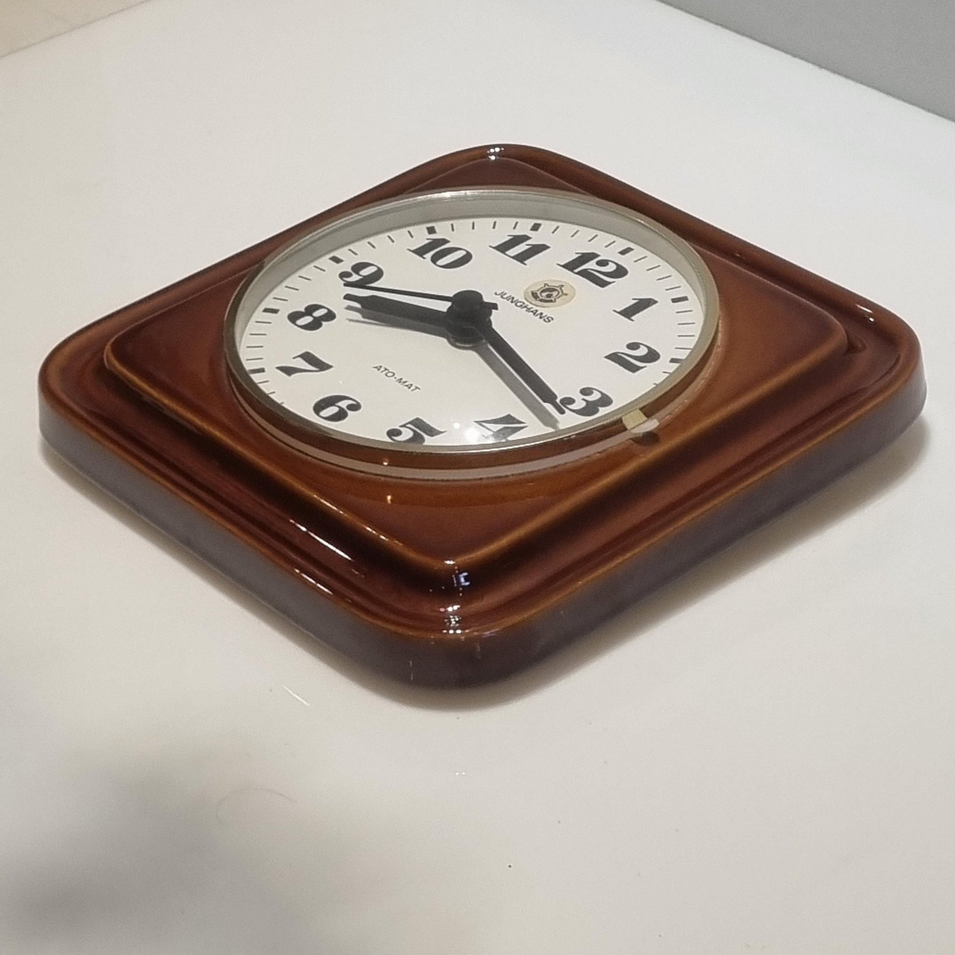 Vintage Junghans Germany ceramic Wall Clock - A Timeless Piece from the 70s