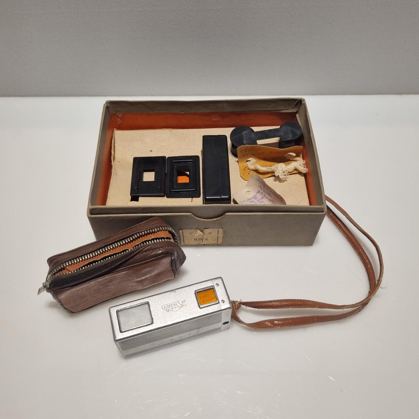 Vintage Soviet Mini Camera, KIEV VEGA, Lens INDUSTAR-M 3.5/23, 16 mm, Collector's Camera, Retro Photography Gear