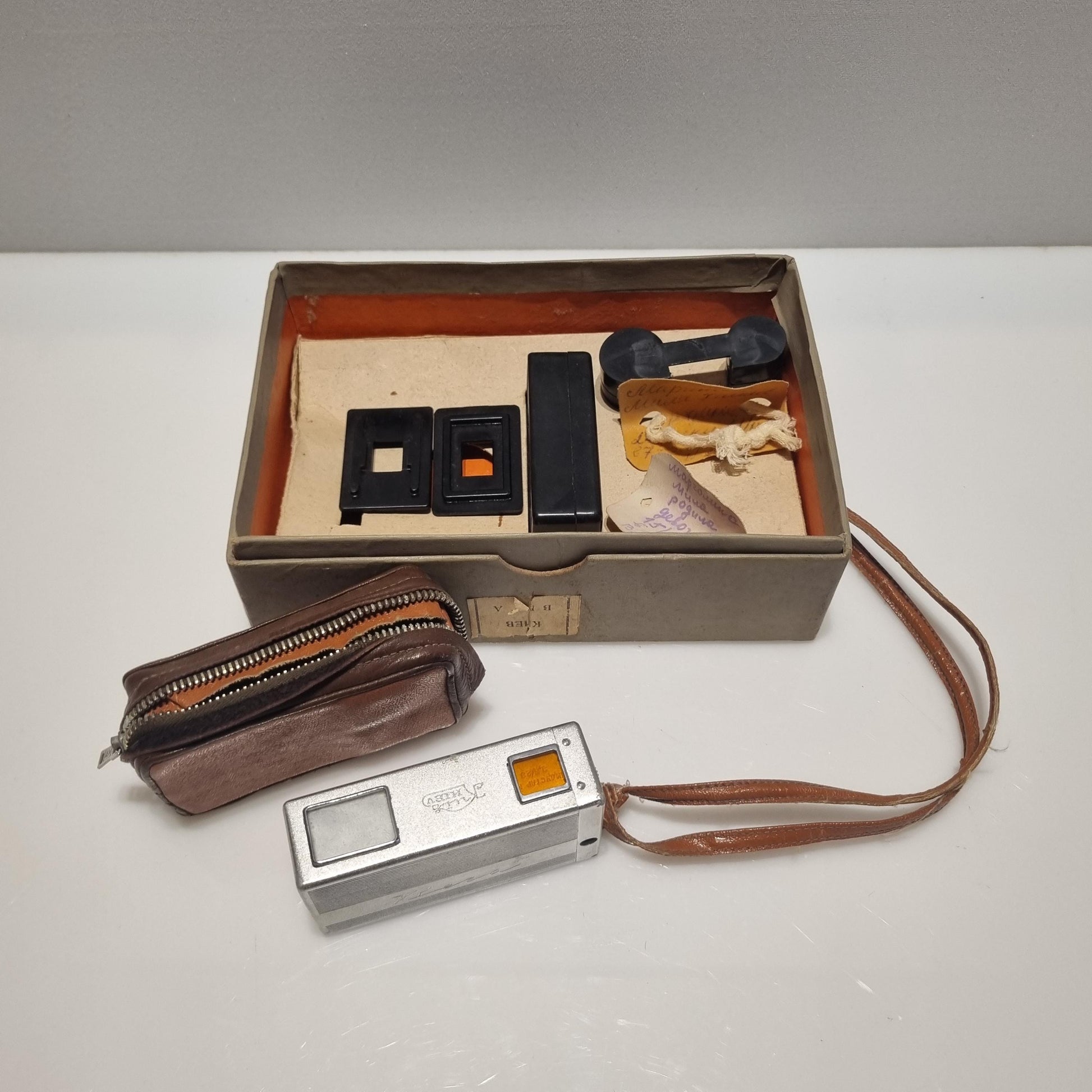 Vintage Soviet Mini Camera, KIEV VEGA, Lens INDUSTAR-M 3.5/23, 16 mm, Collector's Camera, Retro Photography Gear