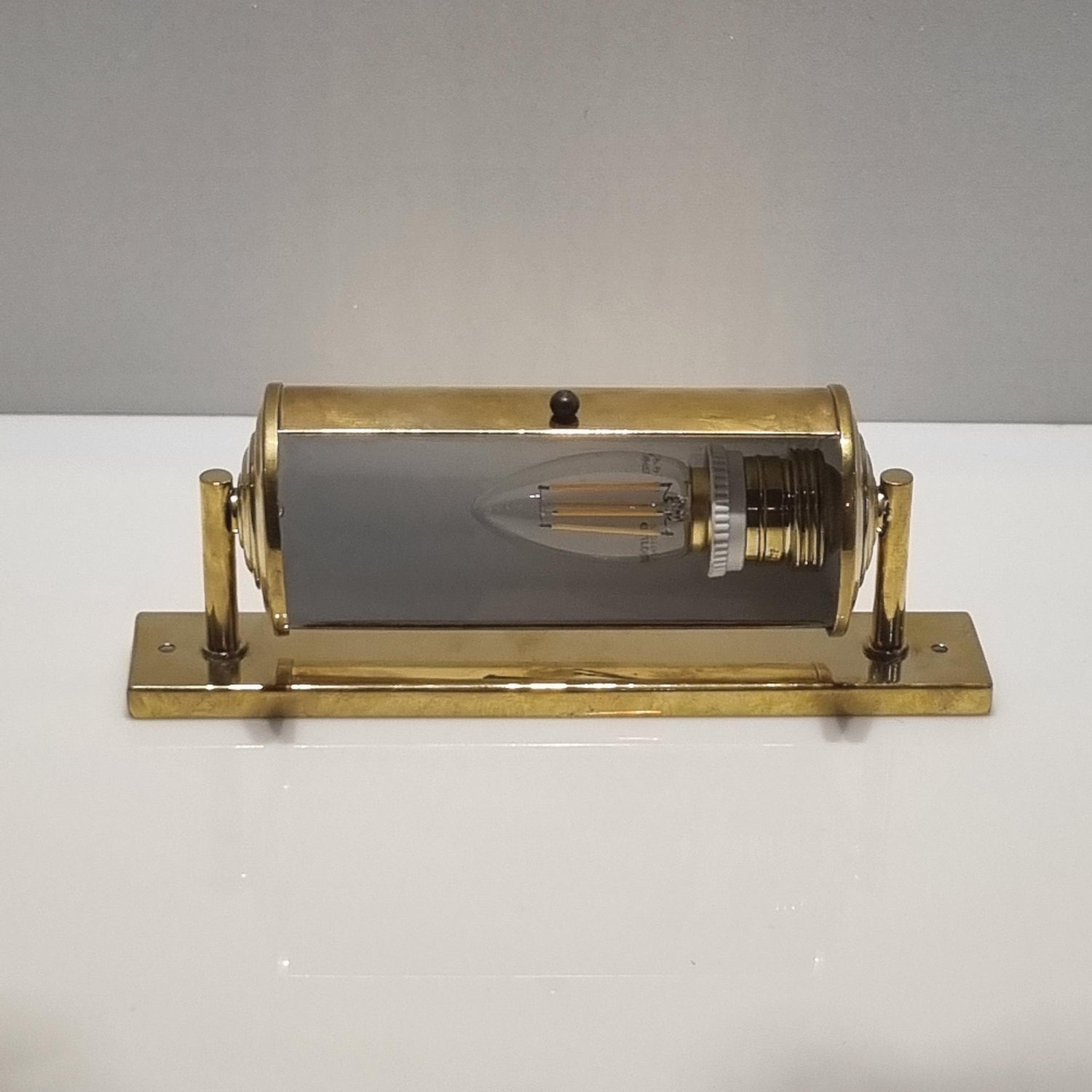 Vintage Brass Wall Picture Lamp, Fully Restored Lamp, Antique Brass Light, Wall Sconce, Vintage Home Decor