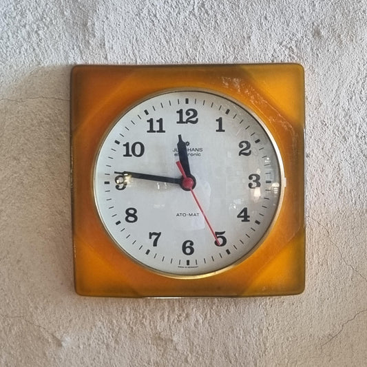 Vintage Junghans Mid-Century Wall Clock – Restored Ceramic, Quartz Movement