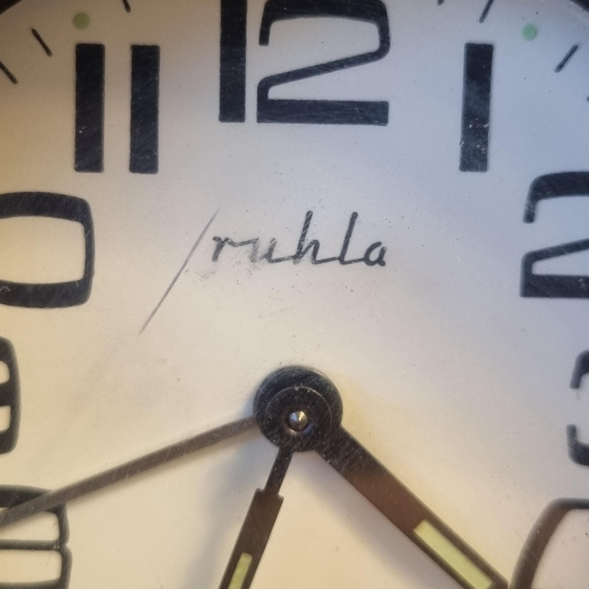 Vintage Ruhla DDR Alarm Clock 1960s–70s GDR Mechanical Space Age Pop Art Timepiece