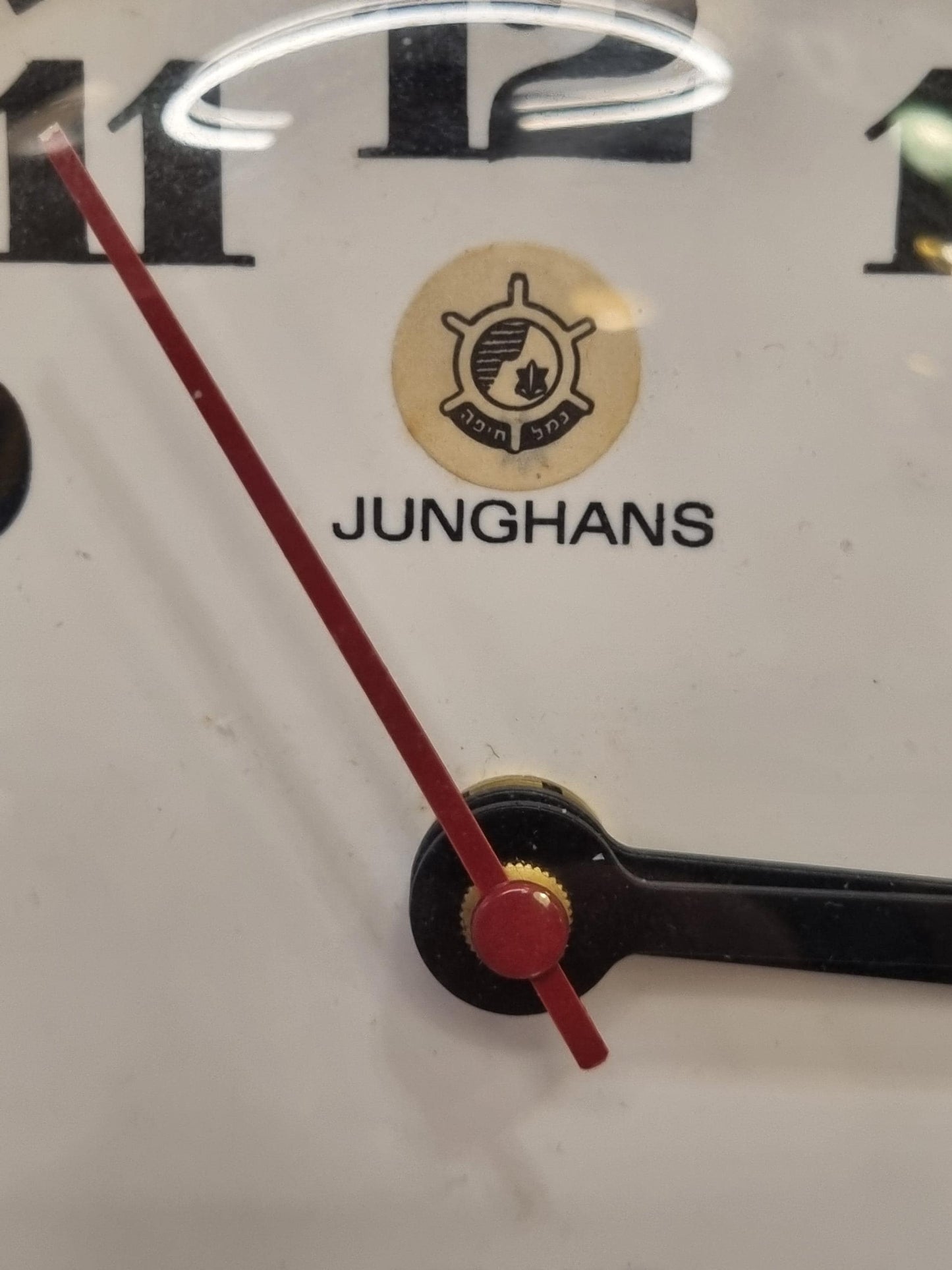Vintage Junghans ATO-MAT S Wall Clock – German Ceramic Mid-Century Modern Electro-Mechanical 1960s