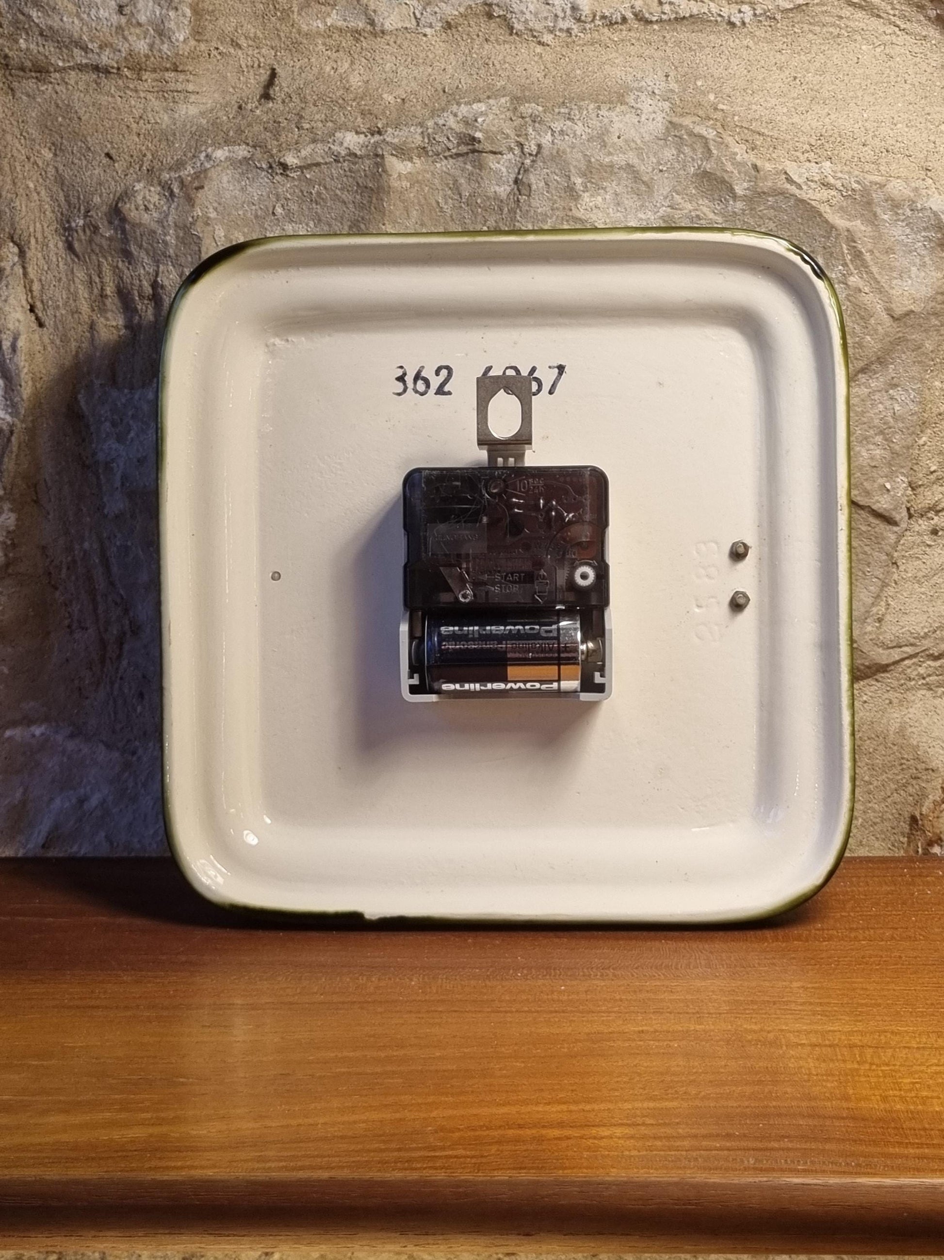 Vintage Junghans ATO-MAT S Wall Clock – German Ceramic Mid-Century Modern Electro-Mechanical 1960s