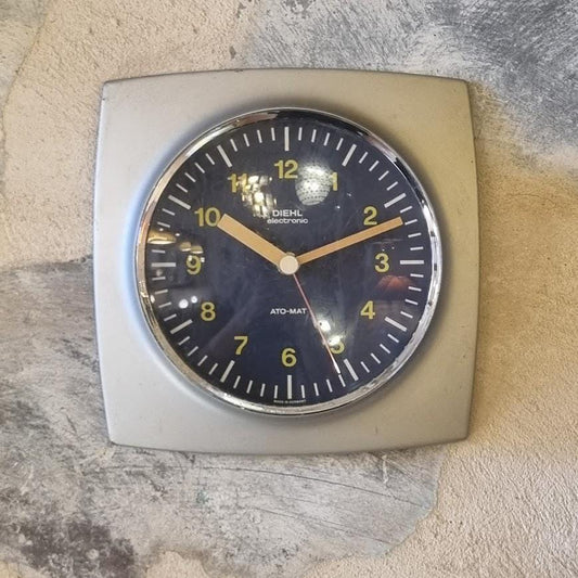 Vintage DIEHL Wall Clock – Restored 1970s German Design