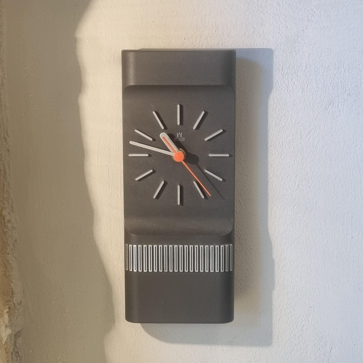 Vintage Aachen Design Bauhaus Wall Clock German Mid-Century Modern Space Age Decor