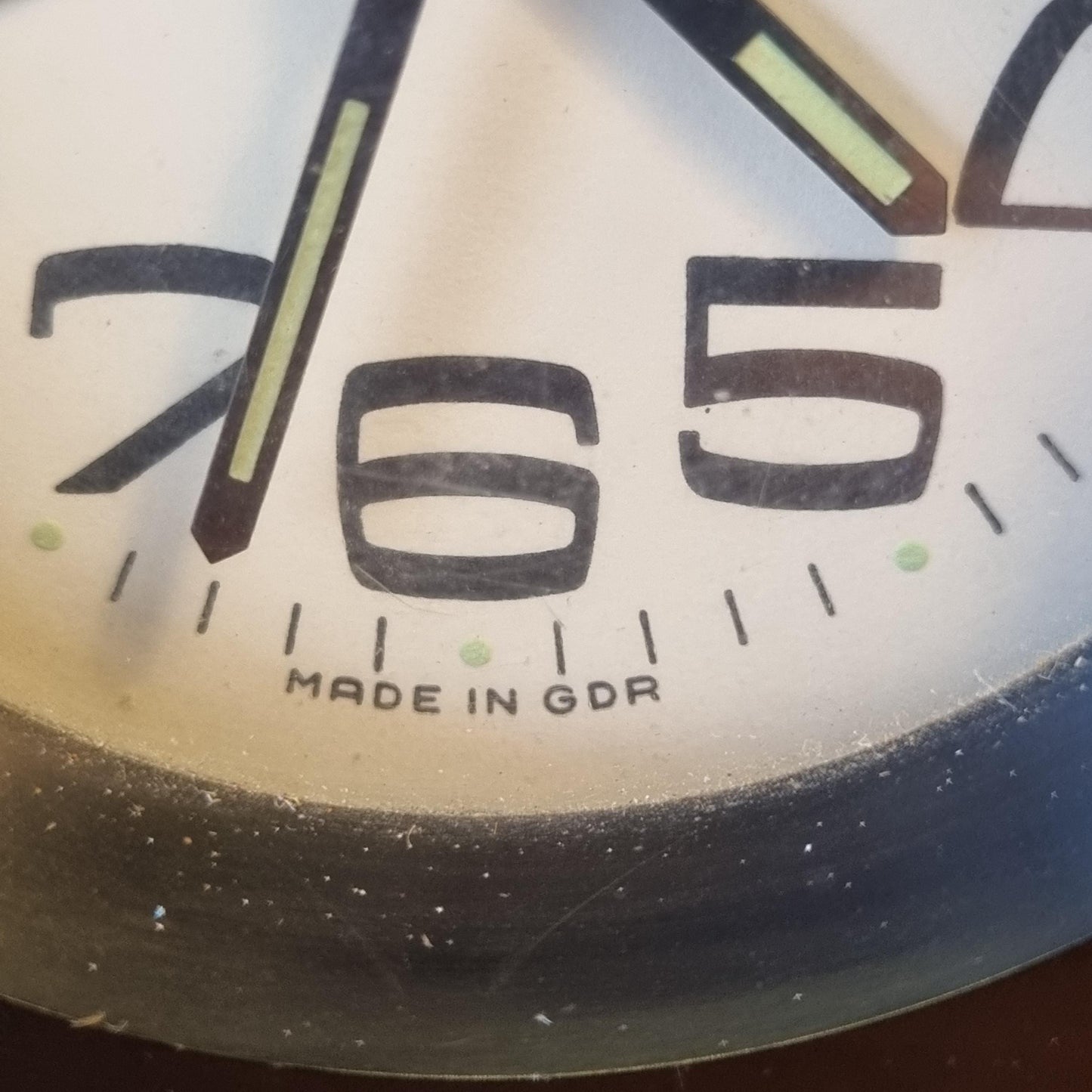 Vintage Ruhla DDR Alarm Clock 1960s–70s GDR Mechanical Space Age Pop Art Timepiece