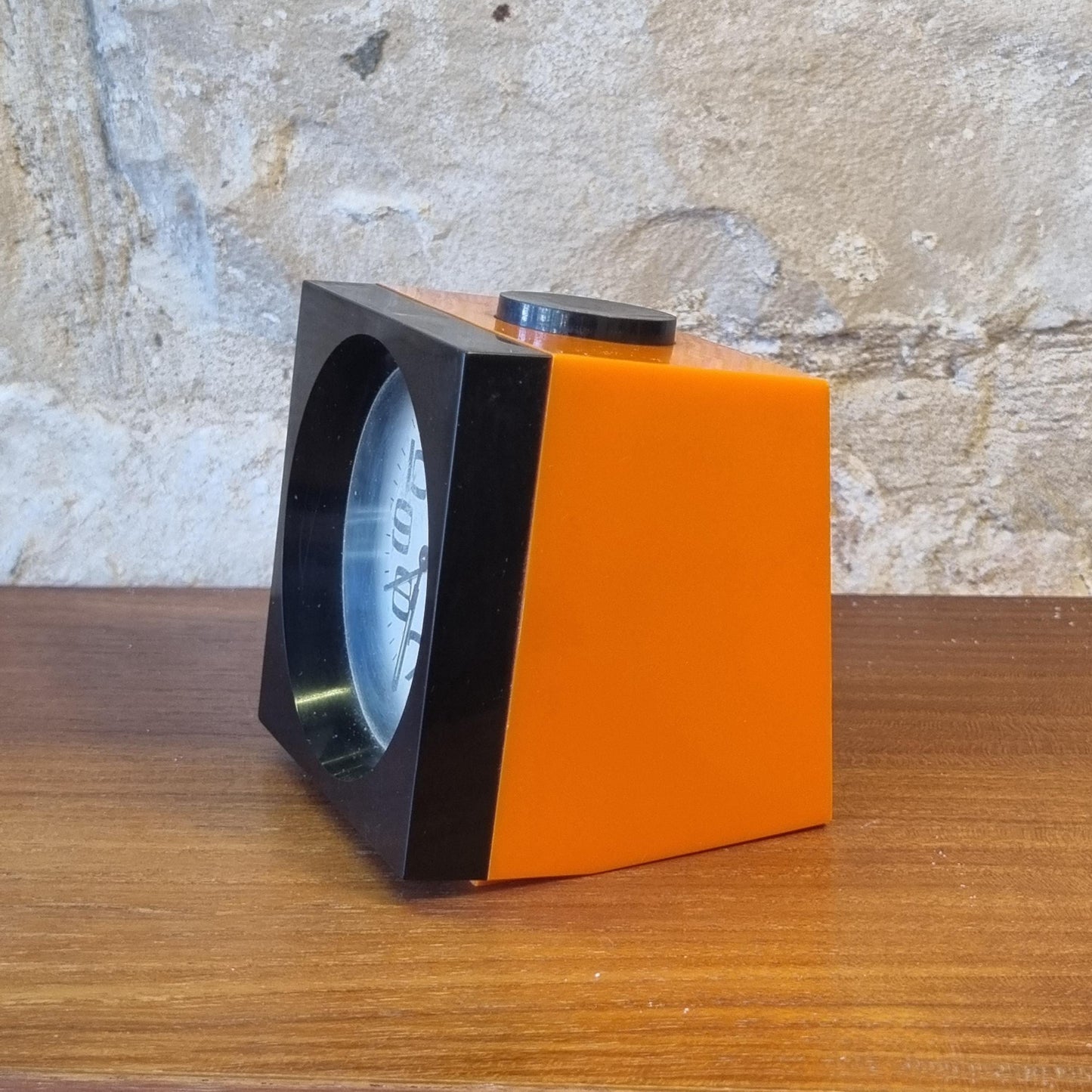 Vintage Ruhla DDR Alarm Clock 1960s–70s GDR Mechanical Space Age Pop Art Timepiece