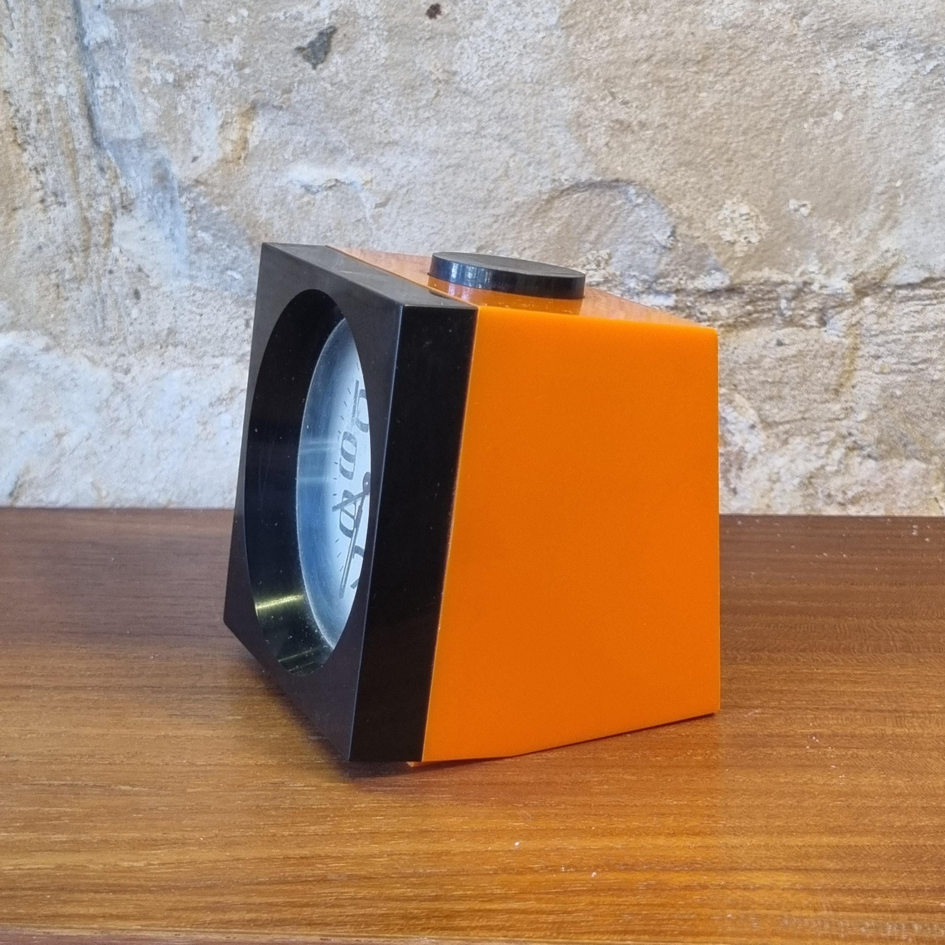 Vintage Ruhla DDR Alarm Clock 1960s–70s GDR Mechanical Space Age Pop Art Timepiece