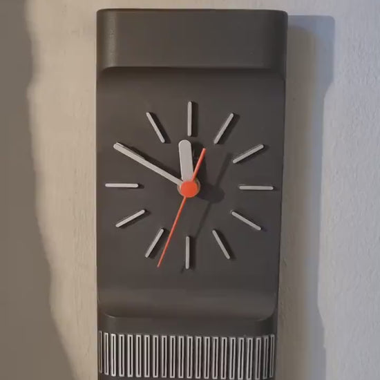 Vintage Aachen Design Bauhaus Wall Clock  German Mid-Century Modern Space Age Decor